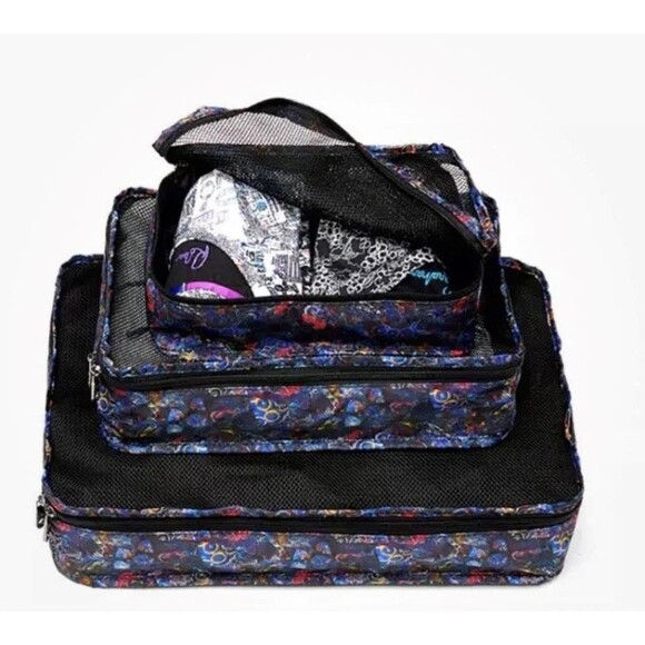Robert Graham Shirt Folder 3 Nesting Packing Cubes Travel Set MSRP $125 - Picture 1 of 8